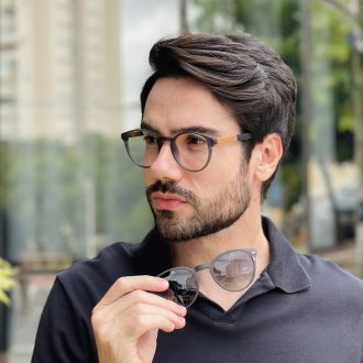 safine com br oculos 2 em 1 clip on masculino redondo preto fosco sergio 15