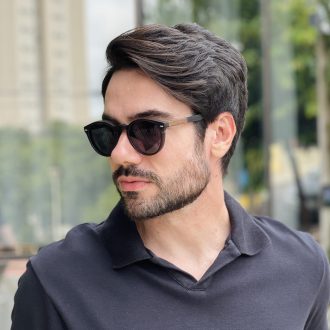 safine com br oculos 2 em 1 clip on masculino redondo preto fosco sergio 32