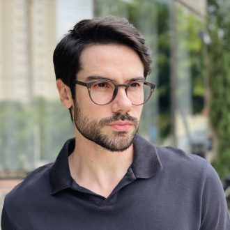 safine com br oculos 2 em 1 clip on masculino redondo preto fosco sergio 37