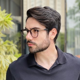 safine com br oculos 2 em 1 clip on masculino redondo preto fosco sergio 39