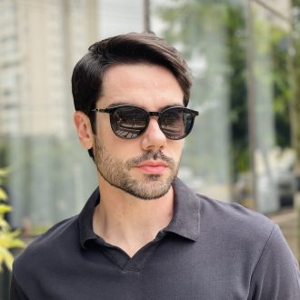 safine com br oculos 2 em 1 clip on masculino redondo preto mike 15