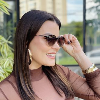 safine com br oculos 2 em 1 clip on redondo marrom degrade paola 2