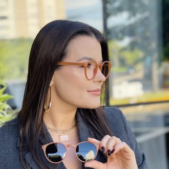 safine com br oculos 2 em 1 clip on redondo marrom fosco carol 5