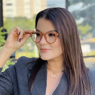 safine com br oculos 2 em 1 clip on redondo marrom fosco carol 6