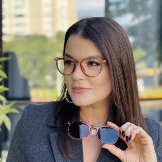 safine com br oculos 2 em 1 clip on redondo marrom transparente ariana 3