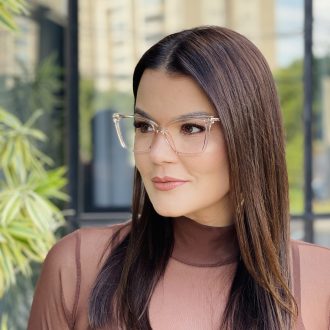 safine com br oculos de grau feminino gatinho dourado taisa