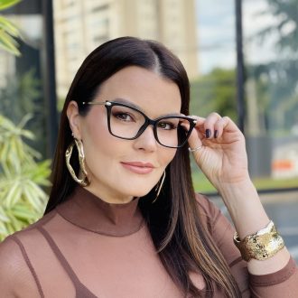 safine com br oculos de grau feminino gatinho preto taisa 3