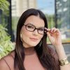 safine com br oculos de grau feminino retangular marrom milli 2 0 3