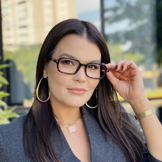 safine com br oculos de grau feminino retangular marrom thassia 2 0 11