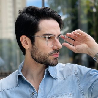 safine com br oculos de grau masculino quadrado transparente mathias 2 0 3