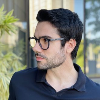 safine com br oculos de grau masculino redondo cinza mario 2 0 3