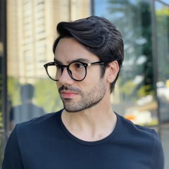 safine com br oculos de grau masculino redondo preto robert 2 0 3