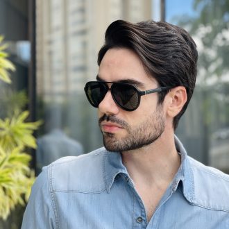 safine com br oculos de sol aviador masculino azul guilherme 11