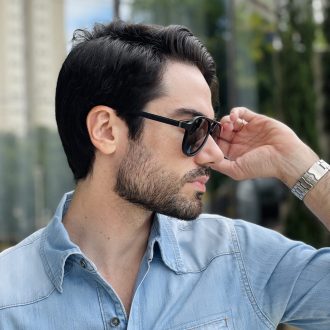 safine com br oculos de sol aviador masculino azul guilherme 2