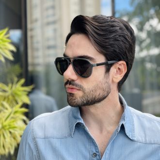 safine com br oculos de sol aviador masculino azul guilherme 7