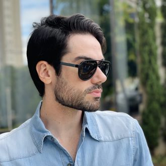 safine com br oculos de sol aviador masculino azul guilherme 9