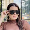 safine com br oculos de sol feminino aviador preto cleo 1