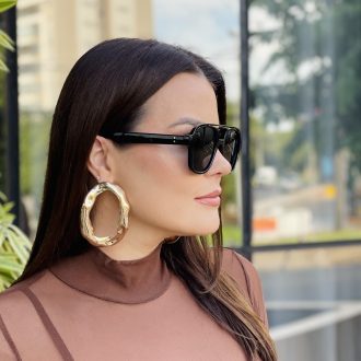 safine com br oculos de sol feminino aviador preto cleo 2