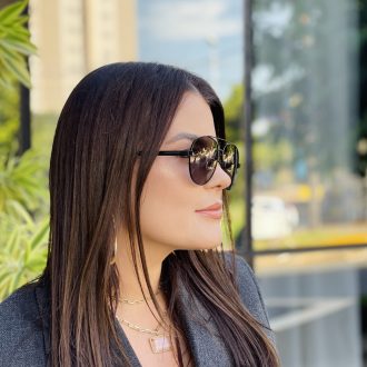 safine com br oculos de sol feminino aviador preto marisa 2