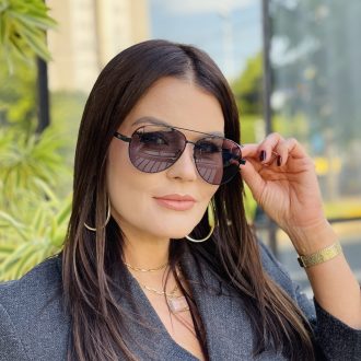 safine com br oculos de sol feminino aviador preto marisa 3