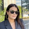 safine com br oculos de sol feminino quadrado marrom eva 11