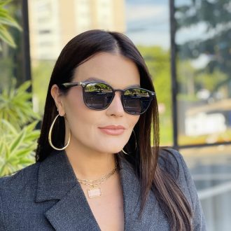 safine com br oculos de sol feminino quadrado marrom eva 11