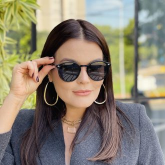 safine com br oculos de sol feminino redondo preto tami 1