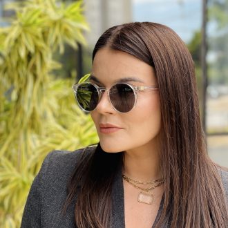 safine com br oculos de sol feminino redondo preto tami 4