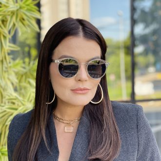 safine com br oculos de sol feminino redondo verde transparente tami 1
