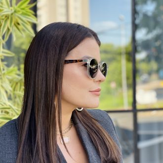 safine com br oculos de sol feminino redondo verde transparente tami 2