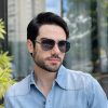 safine com br oculos de sol masculino aviador dourado tiago