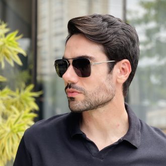 safine com br oculos de sol masculino aviador grafite david 2 0 11