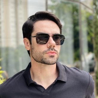 safine com br oculos de sol masculino aviador grafite david 2 0 4