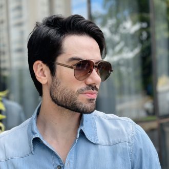 safine com br oculos de sol masculino aviador marrom tiago 1