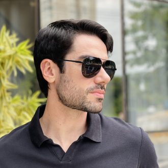 safine com br oculos de sol masculino aviador preto valentim 1