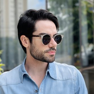 safine com br oculos de sol masculino redondo marrom robert 1