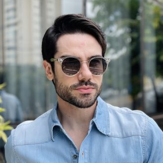 safine com br oculos de sol masculino redondo marrom robert 12