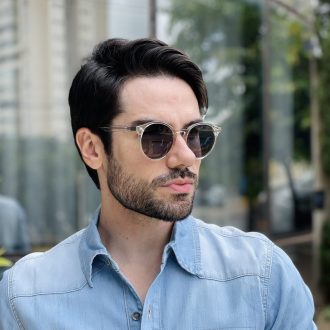 safine com br oculos de sol masculino redondo marrom robert 13