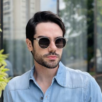 safine com br oculos de sol masculino redondo marrom robert