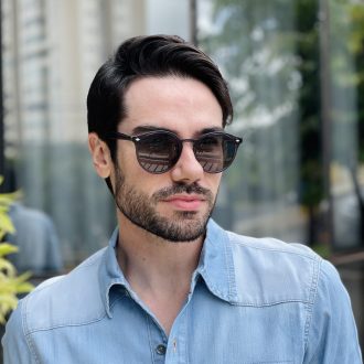 safine com br oculos de sol masculino redondo marrom robert 8