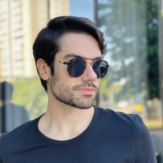 safine com br oculos 2 em 1 clip on masculino hexagonal dourado 2 0 1