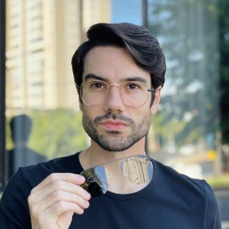 safine com br oculos 2 em 1 clip on masculino hexagonal dourado 2 0 3