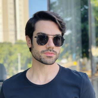 safine com br oculos 2 em 1 clip on masculino hexagonal dourado 2 0