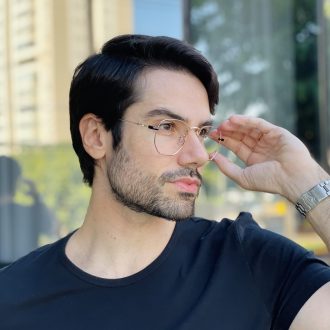 safine com br oculos 2 em 1 clip on masculino hexagonal dourado 2 0 7