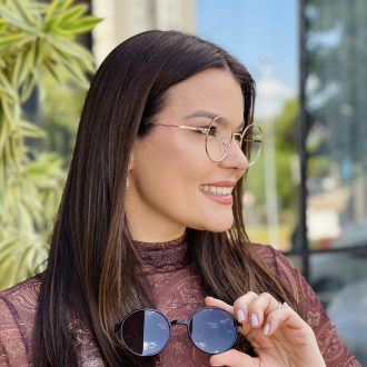 safine com br oculos 2 em 1 clip on redondo marrom nicole 3 0 6