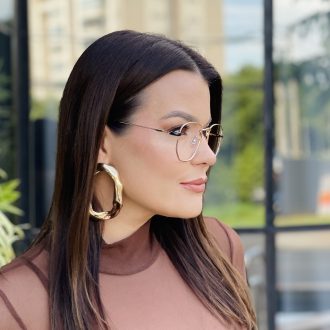 safine com br oculos 2 em 1 hexagonal dourado e preto 2 0 10