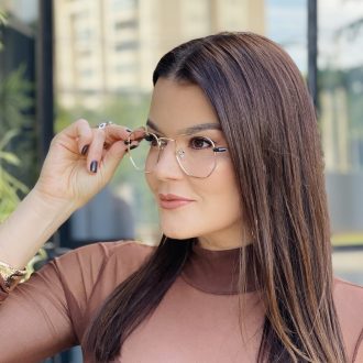 safine com br oculos 2 em 1 hexagonal dourado e preto 2 0 8
