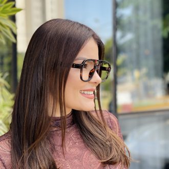 safine com br oculos de grau feminino aviador rajado cleo 2 0 10