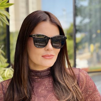 safine com br oculos de grau feminino aviador rajado cleo 2 0 13