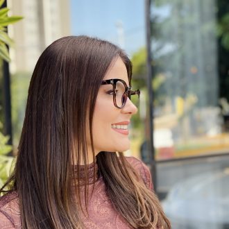 safine com br oculos de grau feminino aviador rajado cleo 2 0 22